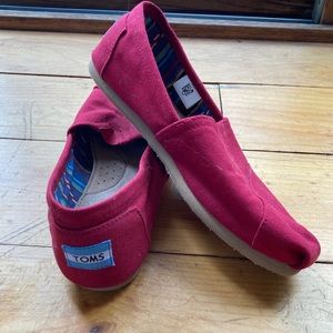 TOMS, red, size 7